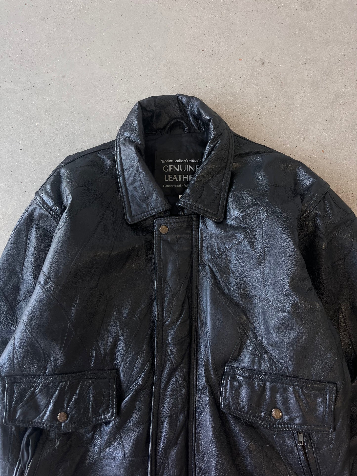 Vintage Genuine Leather Jacket - L