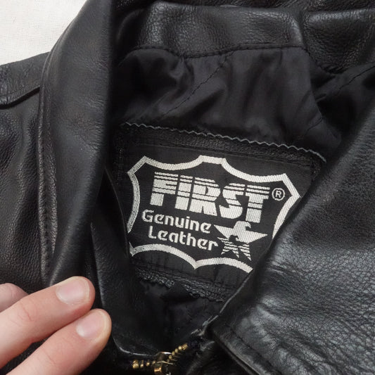 Vintage Leather Jacket - Size XL